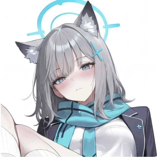 Фото Акриловая фигурка-стенд двусторонняя Sunaōkami Shiroko из Blue Archive, коллекционная модель, декор для рабочего стола, подарки EIV №2