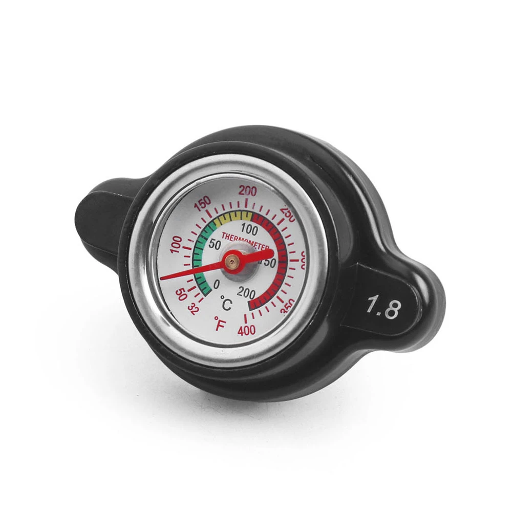 

1.8 Bar High Pressure Radiator Cap 25.6psi With Temperature Gauge For Yamaha Kawasaki Suzuki Polaris Ranger Husqvarna Models