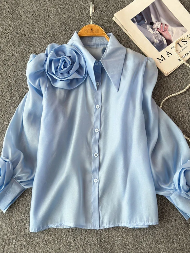 na plisowana koszula w kwiaty Femme 2024 рання весна корейские простые универсальные милые