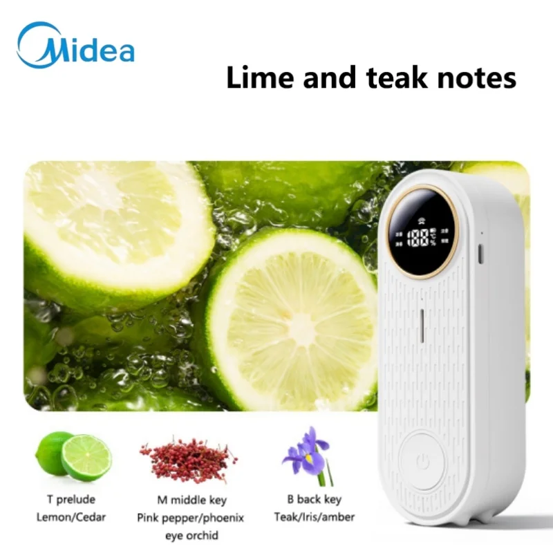 

Диффузор эфирного масла Midea с управлением через приложение, диффузор аромата, автоматический распылитель, настольный настенный монтаж для домашнего офиса, может заправку жидкости