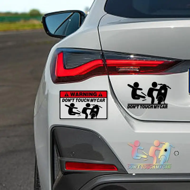 10X6 см не прикасайтесь к моему автомобилю наклейки на автомобиль 10 шт.