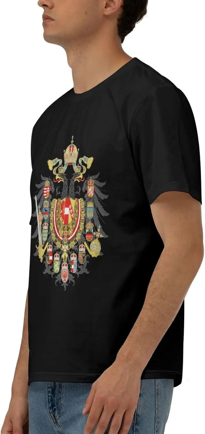 Мужская хлопковая футболка с гербом Австрии Венгрии и короткими рукавами