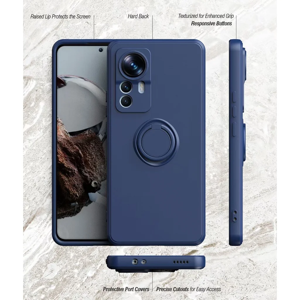 

Xiaomi 12T Pro Silicone Case With Ring Holder+Lanyard Silicone Case Xiaomi 12 Lite Soft Case Xiaomi 13 Pro Phone Case Mi12 Pro