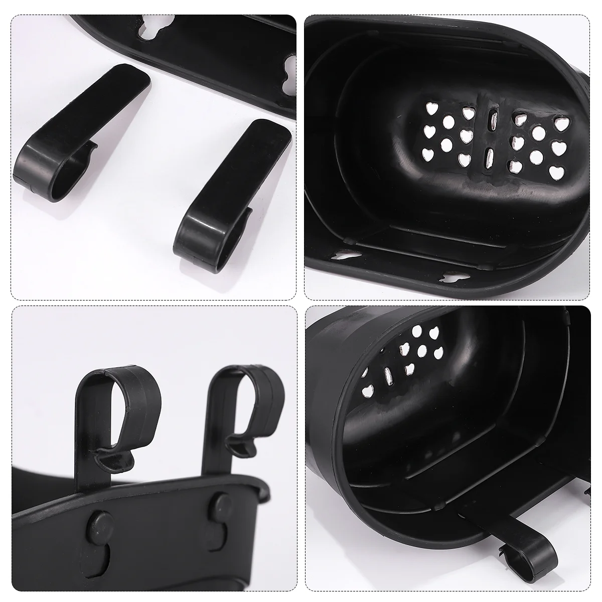 Велосипедная корзина регулируемые ремни легкая установка пластиковая на руль