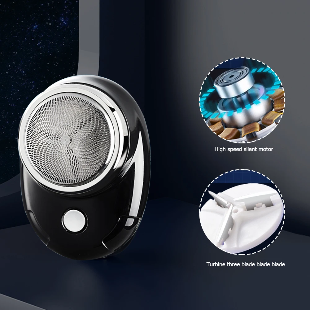Usb Rechargeable Portable Mini Beard Shaving Machine Lightweight Low Noise Accessories For Outdoor Camping