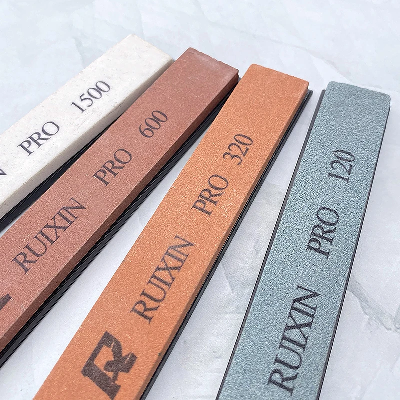

4PCS 120-1500# Professional White Corundum Sharpening Stone Kitchen Knife Sharpening System Fixed Angle Sharpener Whetstone Tool