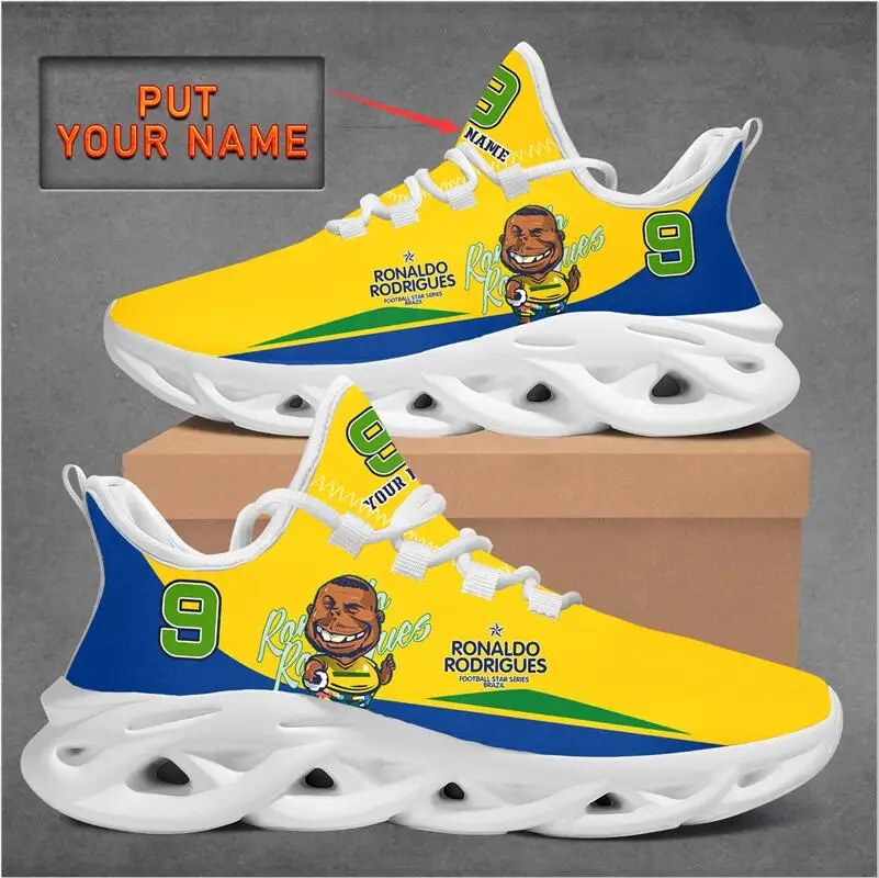 

Custom Name 3D Print Football Star Cartoon Animation Image 9 Ronaldo Men Women Mesh Max Soul Sport Sneaker Shoes