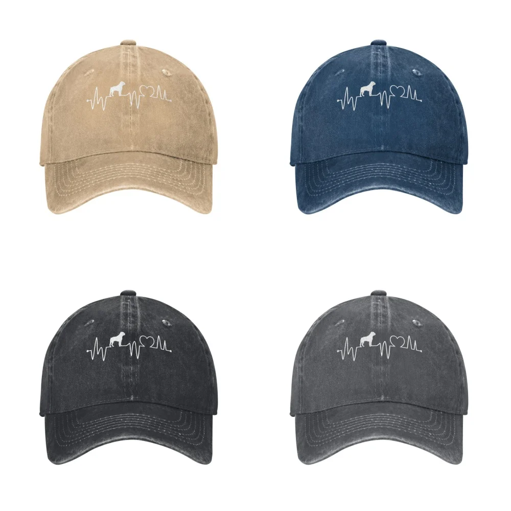 Бейсбольная кепка с изображением сердцебиения бульмастифа собака мужская шляпа