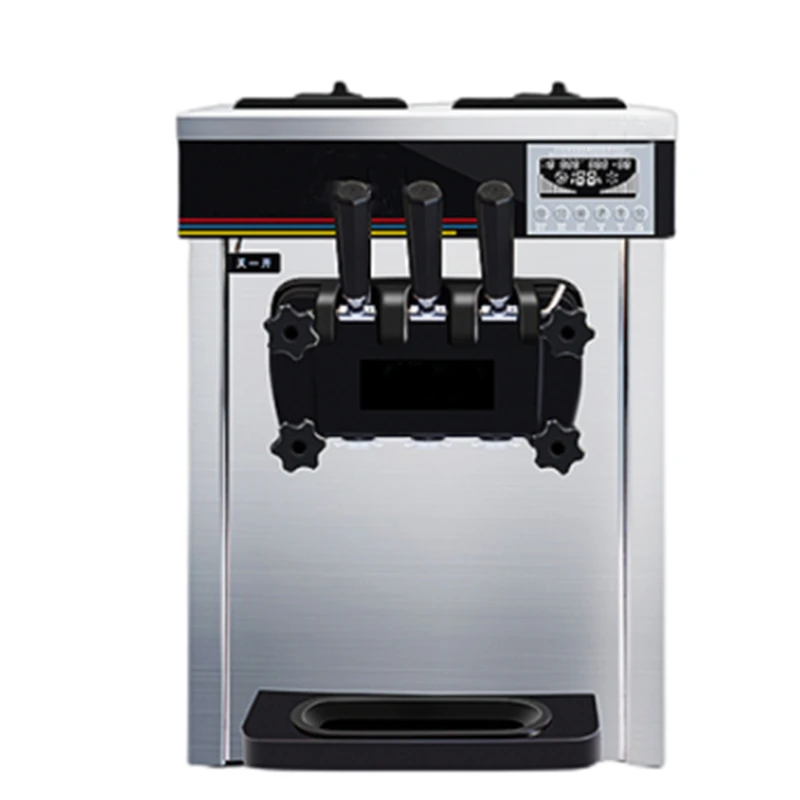

20-25L/H Ice cream machine commercial automatic desktop vertical ice cream machine small stall soft ice cream machine