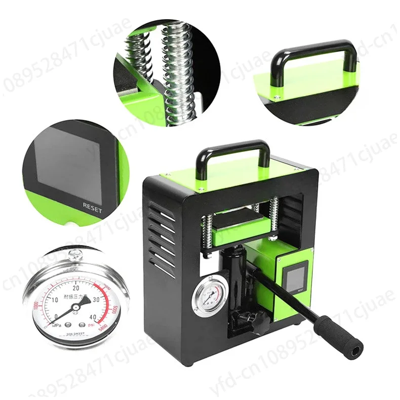 10-тонные двойные нагревательные пластины Гидравлический пресс для канифоли