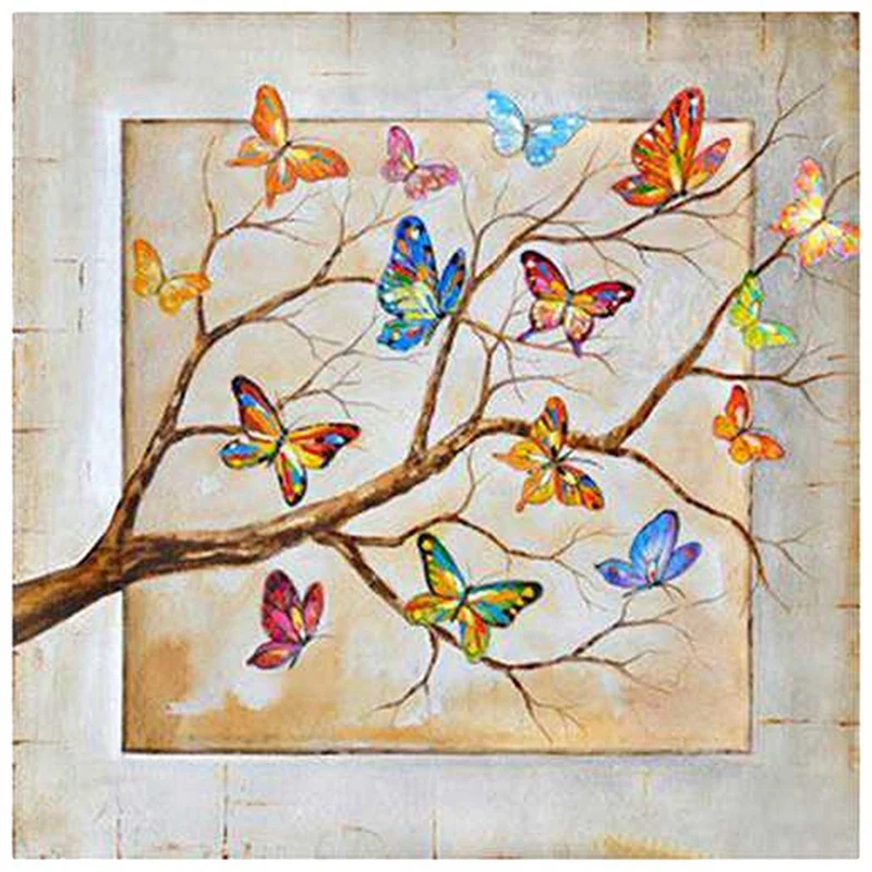 

Алмазная 5D Вышивка «дерево бабочки», практичная полностью круглая картина «сделай сам», вышивка крестиком, домашний декор, подарок