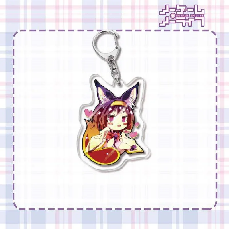 Аниме NO GAME LIFE милые фигурки Сора Широ Хацуз Изуна акриловые брелки для косплея