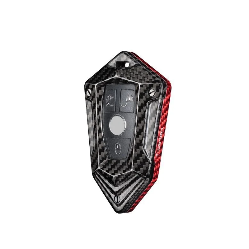 

1 шт. чехол для автомобильного ключа из углеродного волокна для Mercedes Benz W210 W211 W212 W251 W463 C180 E200 GLK300 CLK CLS CLA