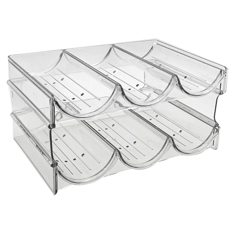 

1 Pcs Water Bottle Organizer, Stackable Cup Organizer For Cabinet, Fridge, Kitchen Storage Holder