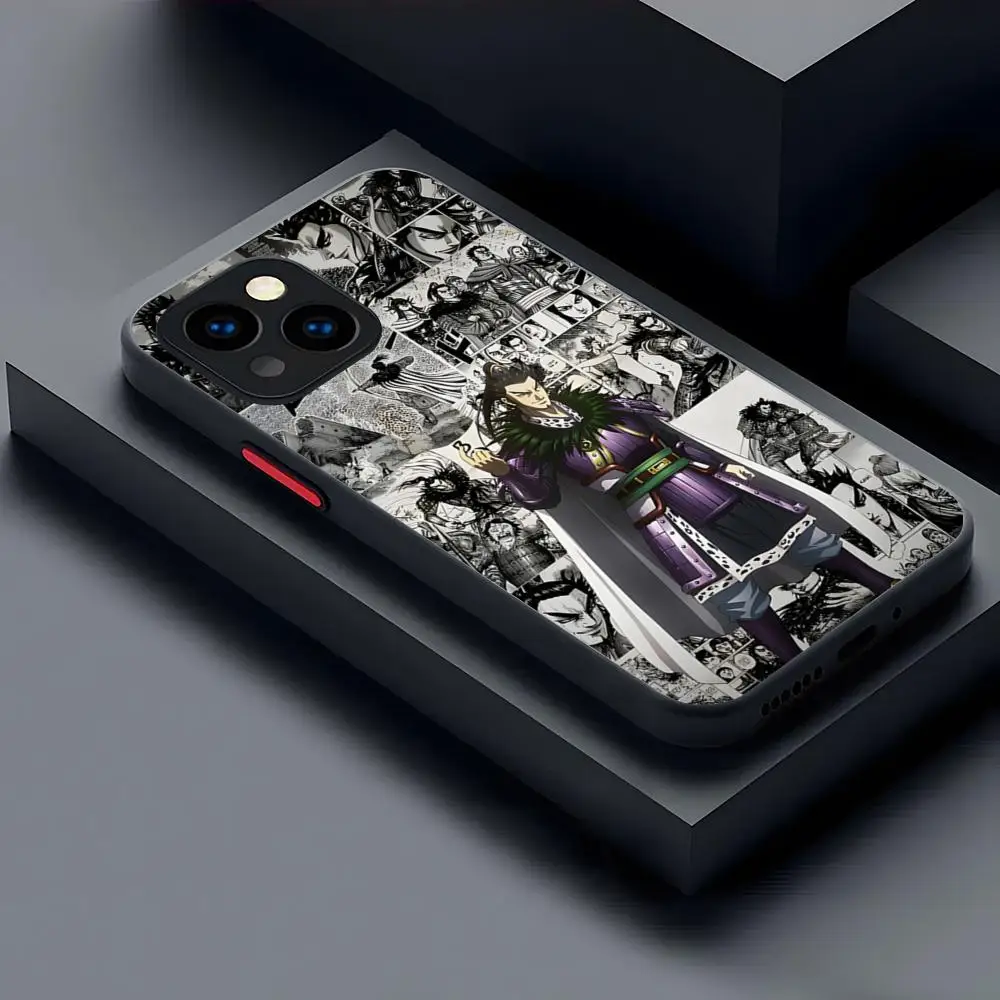 Чехол для телефона Kingdom Manga Kanki Hara матовый прозрачный 16 15 iPhone 12 11 13 Pro Max X XR XS 8 SE Mini Plus