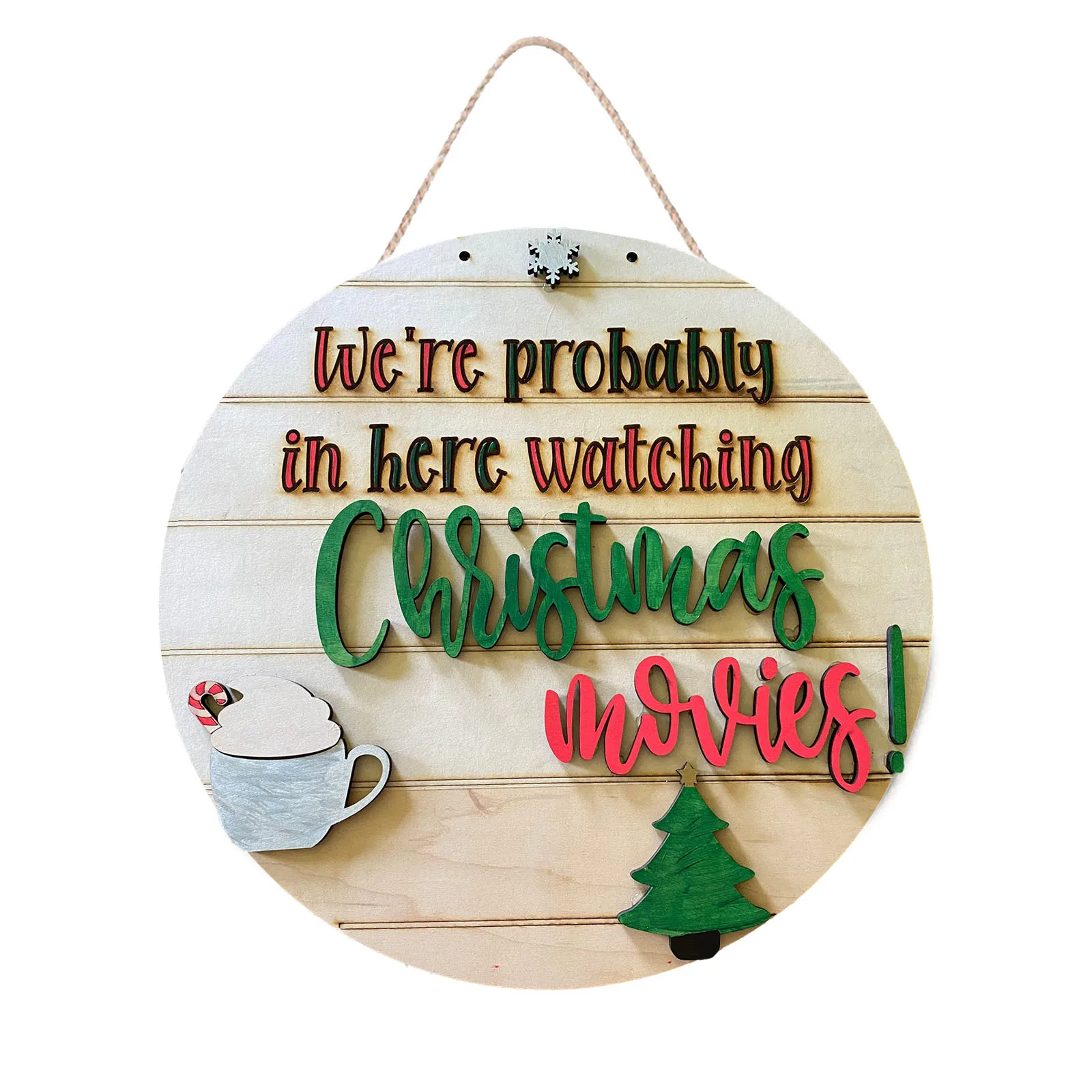 

Рождественский привлекательный деревянный подвесной декор для входной двери в сельском стиле для весны, лета, осени, всех сезонов