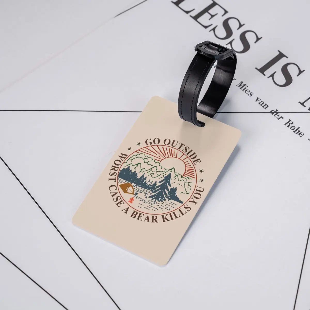 Пользовательские горные кемперы приключения кемпинга багажные бирки для