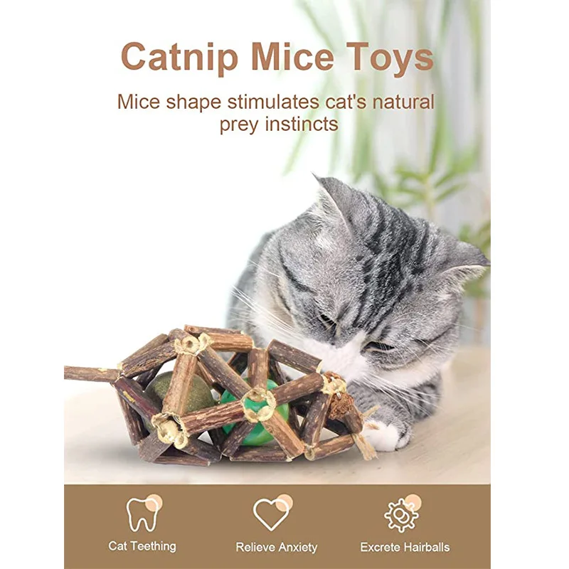 

Catnip MutianPolygonum rat chewing toy cat supplies interactive cat toy pet products kitten toys