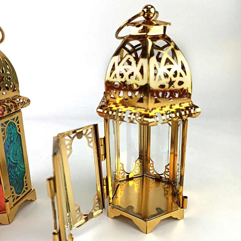 Яркие светодиодсветодиодный ночники Рамадан подвесной фонарь подсвечник в