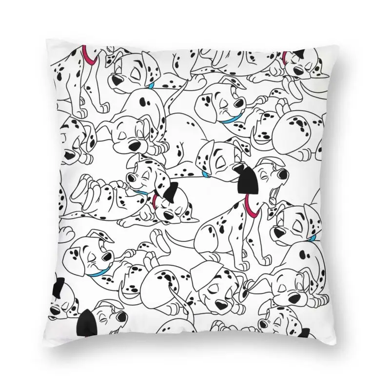 

Fashion Cute Sleeping Dalmatians Dog Pillow Case Decoration 3D Two Side Print Dalmatian Puppy Cushion Cover for Car