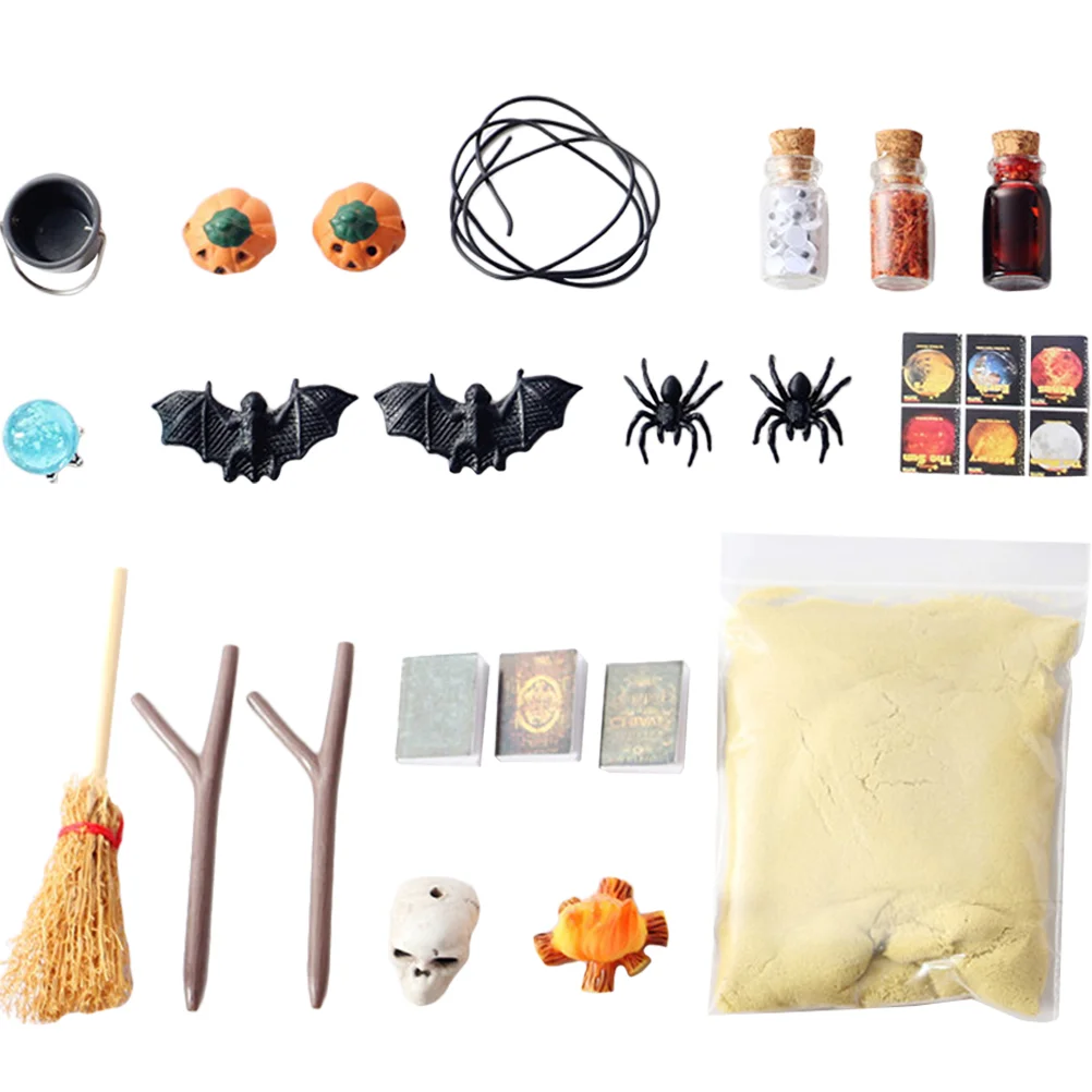 

Decoration Model Cake Mini Dollhouse Kit Supplies Festive Halloween Party Wood Decorative Doll's