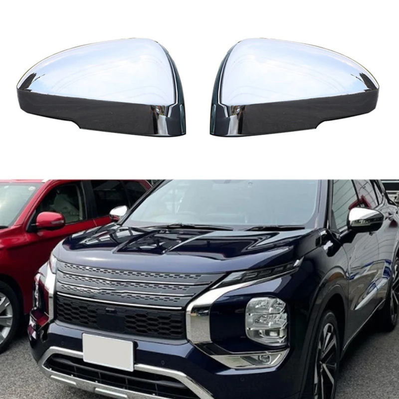 

For Mitsubishi Outlander 2022 Car Rearview Mirror Cover Cap Trim Frame Decoration Accessories