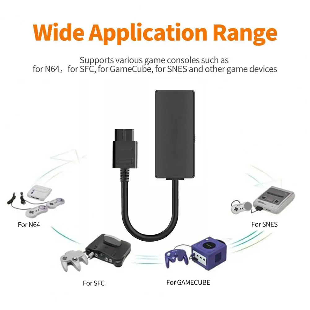 

Professional Reliable N64 to HDMI-compatible Video Signal Adapter Converter Portable Video Converter Cable Non-delayed