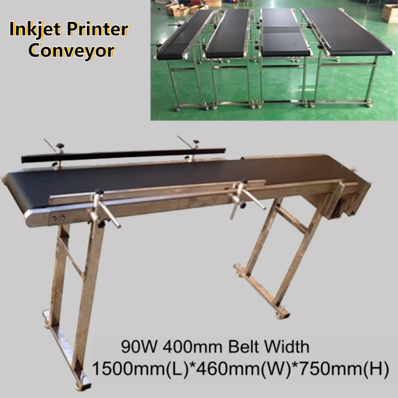 

Высококачественный конвейер для струйного принтера, ленточный переносчик, верстак для сортировки, ленточный конвейер из ПВХ, конвейер для бутылок, этикеток, принтер, конвейер