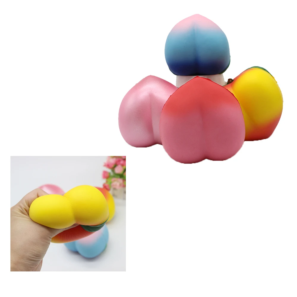 

Kawaii Peach Popcorn Cake Squishy Donut Fruit Squishi Slow Rising Stress Relief Squeeze Toys for Baby Kids Charisma Gift