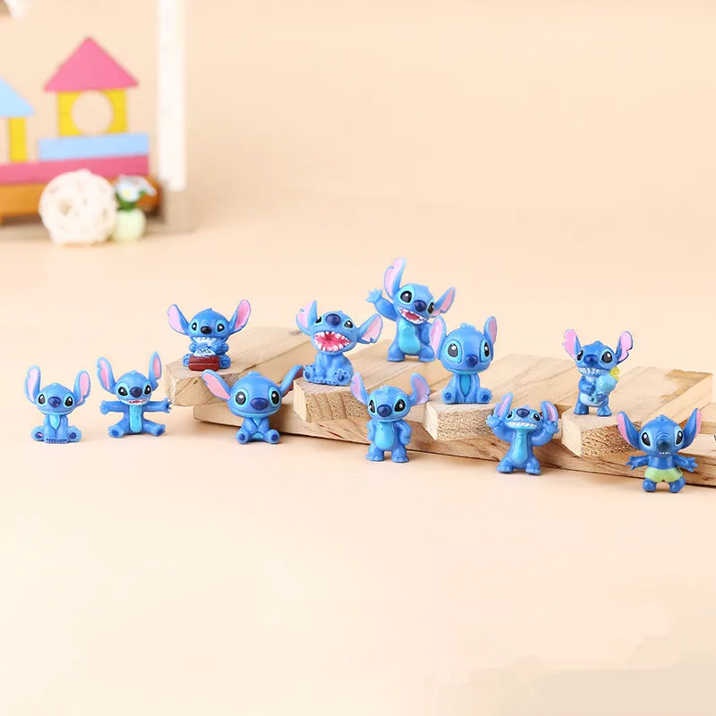 

6pcs Disney Stitch Figure Dolls Anime Cute Mini Lilo & Stitch Action Figure Collection Model Toys for Kids Random Send