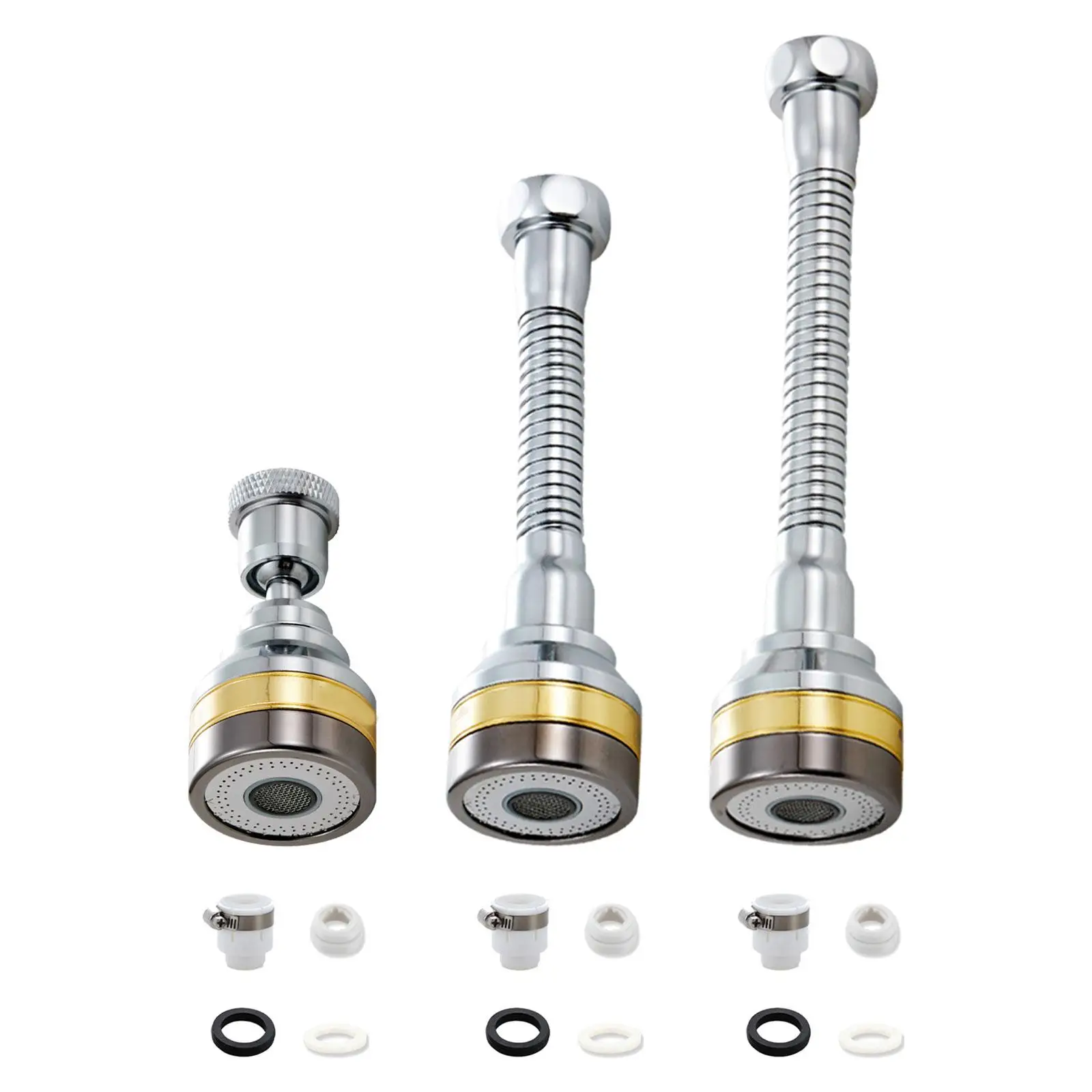 

360 Rotation Faucet Extender Adjustable for Cold and Hot Water Stable Anti