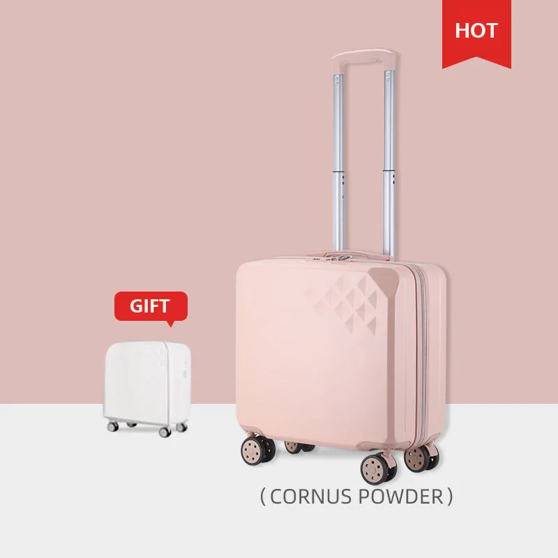 Diamond High-End 18 Inch Light Luggage, High Face Value 20 Inch Universal Wheel Boarding Suitcase