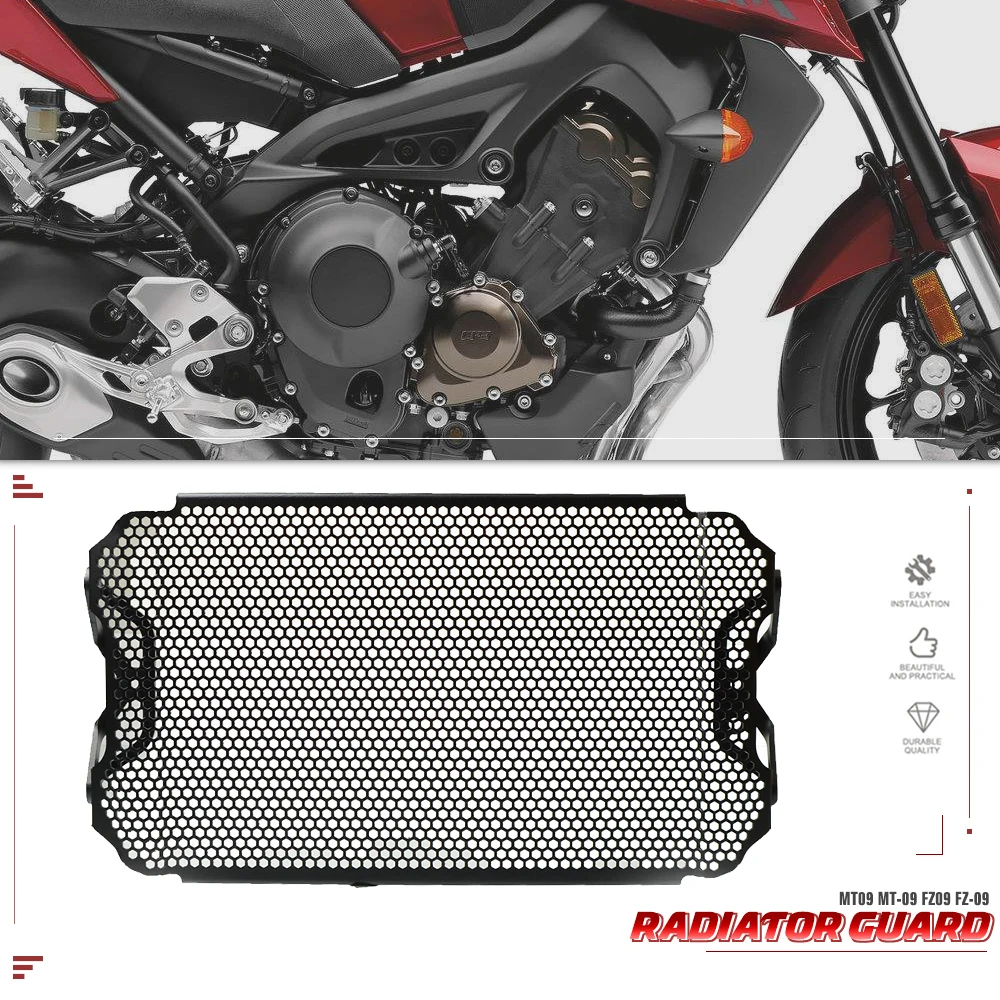 

MT-09 FZ09 FOR YAMAHA MT09 FZ 09 2015 2016 MT-09 Sport Tracker ABS Radiator Guard Cover Grille Grill Tank Coolant Protector