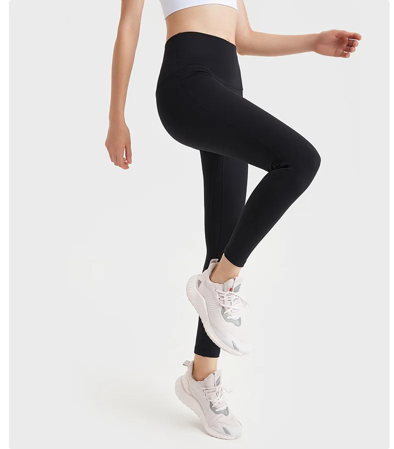 Women's Pants Gym Yoga Fitness Sport Leggings Sportswear Outdoor Jogging Workout High Waist Breathable Elastic Tights Trousers