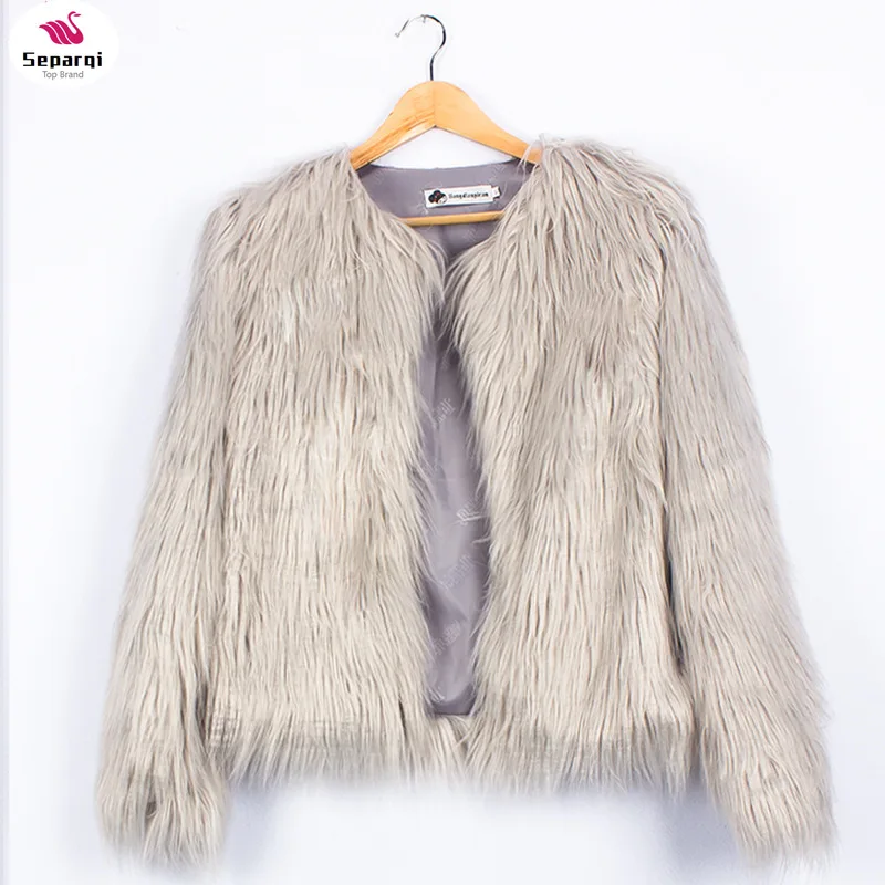 Пикантное женское черное пальто из страусиной шерсти и искусственного меха