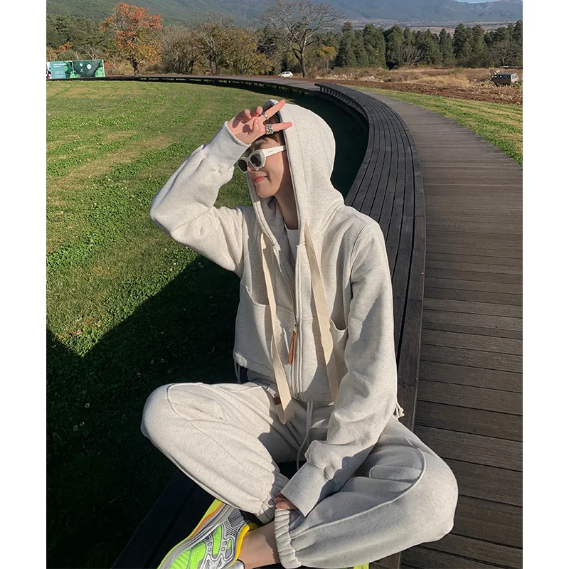 

Sweater, hoodie, hoodie, long-sleeved coat, top, zipper pullover, spring and autumn all-match casual sports