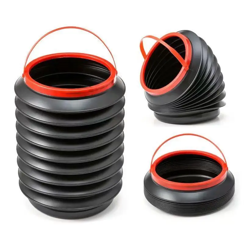 

4L multi-function folding bucket portable folding trash can