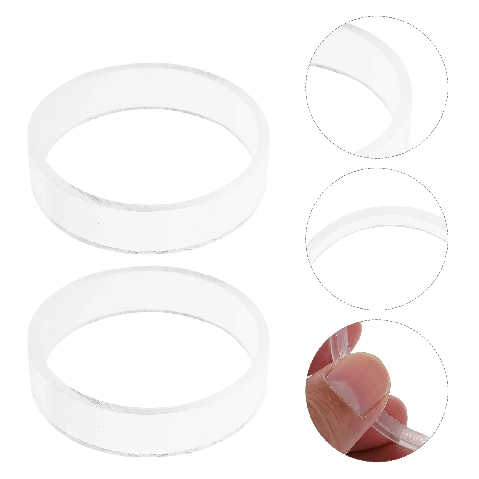 

2pcs Round Display Rack Acrylic Display Stand Soccer Display Stand Basketball Racks