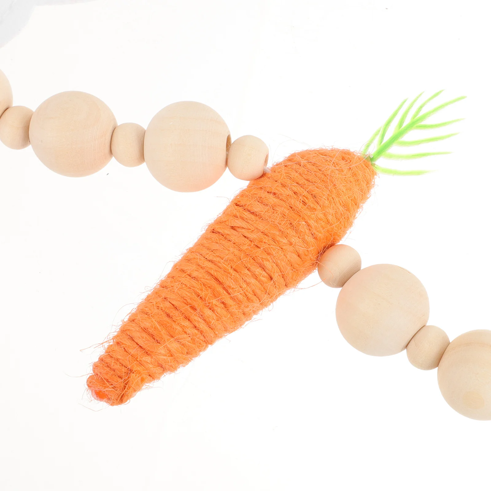 Гирлянда в виде кролика деревенские бусины морковь пасхальная овсянка настенная