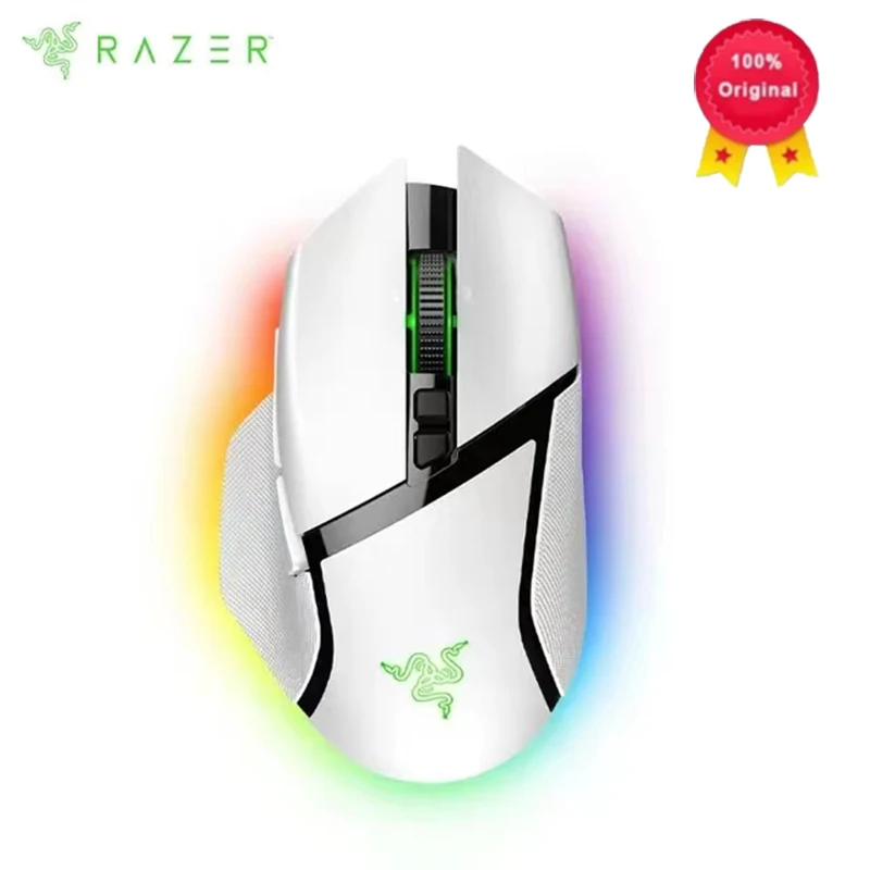 

Razer Basilisk V3 Pro - White Customizable Wireless Gaming Mouse HyperScroll Tilt Wheel Chroma RGB 11 computer device