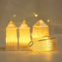 christmas ornaments transparent crystal lights christma tree pendant table decorations childrens portable night light props
