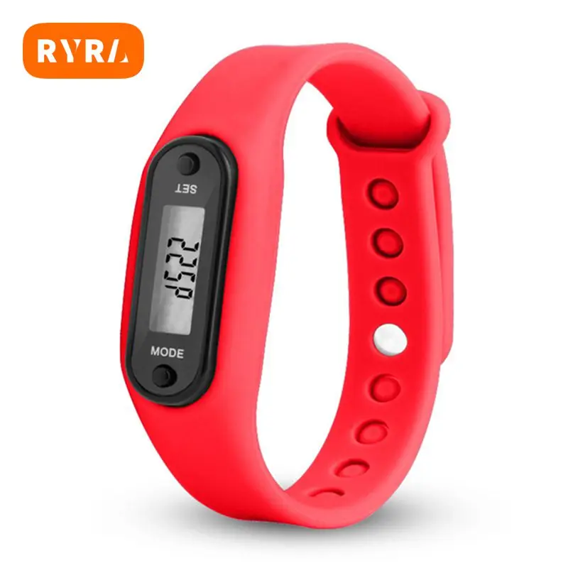 

Fitness Pedometer Lcd Walkin Run Step Watch Wrap Cuff Smart Watch Smart Watch Counter Digital Silica Gel Bracelets