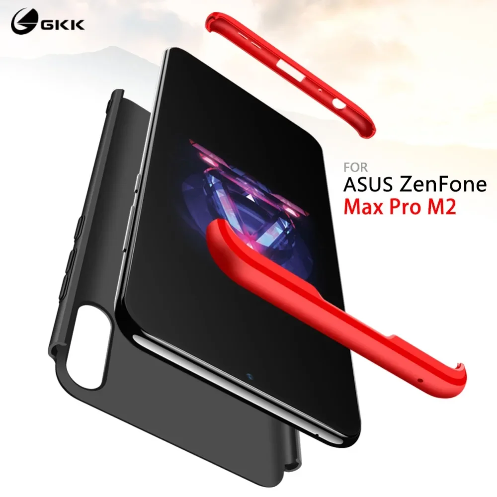 Оригинальный чехол GKK для ASUS Zenfone Max Pro M2 ZB631KL противоударный жесткий 3 в 1