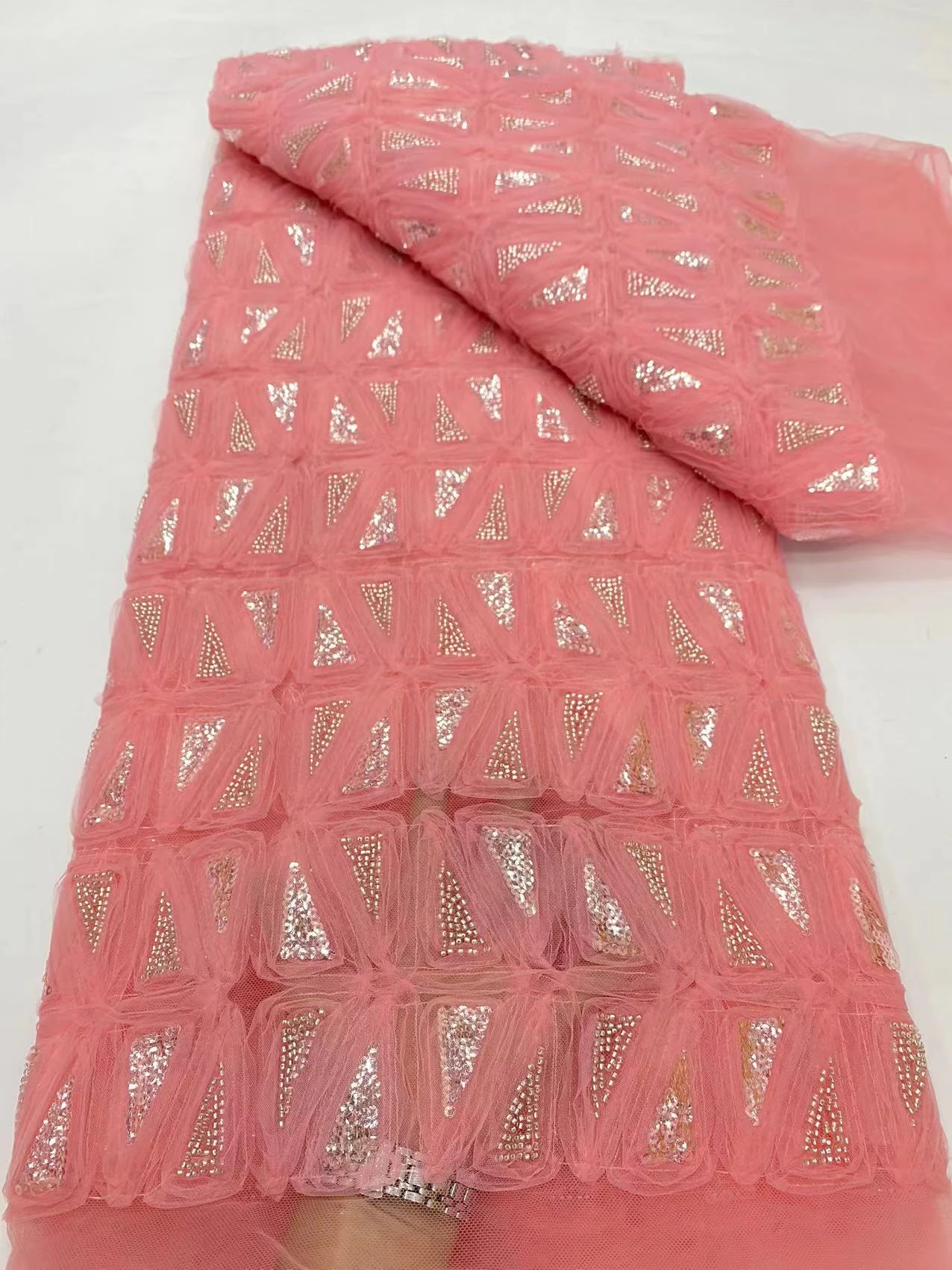 

Французская кружевная ткань с вышивкой, Африканский шнур, шитье для свадебного банкета, высокое качество, 2024 г.