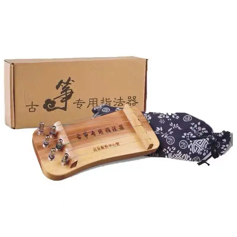 

Портативный мини-тренажер для пальцев Guzheng Guqin для начинающих, детские игрушки ручной работы из массива дерева, набор инструментов для музык...