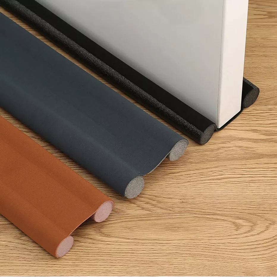 

Bottoom Seal Strip Flexible Wind Noise Reduction Stopper Under Door Sealing Blocker Door Weatherstrip with 3cm Foam
