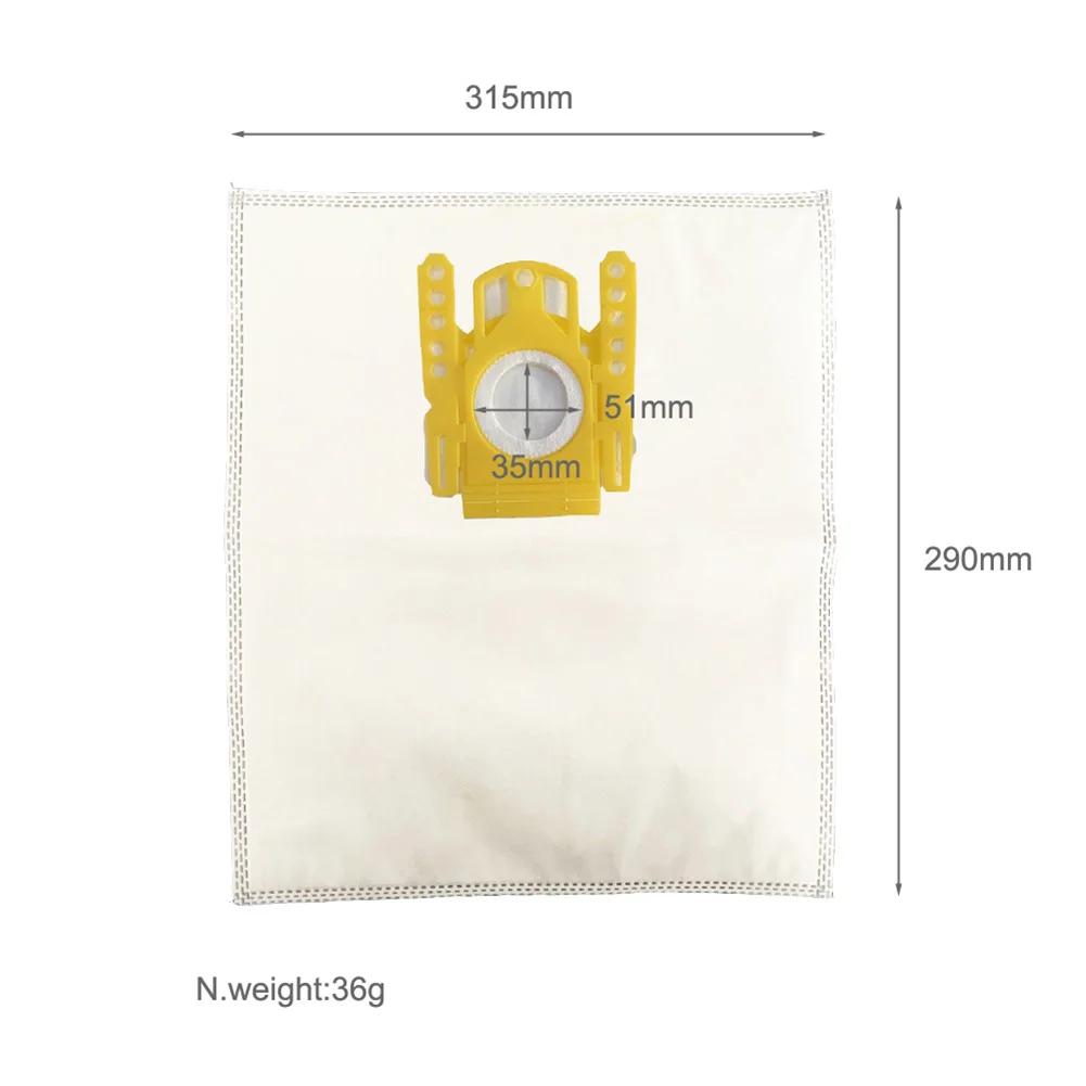 

5pc Filter Bag For Karcher Fleece Vacuum Cleaner Bag For Karcher VC2 VC6100 VC6 200 VC6300 6.904-329.0 Robot Vacuum Cleaner Part