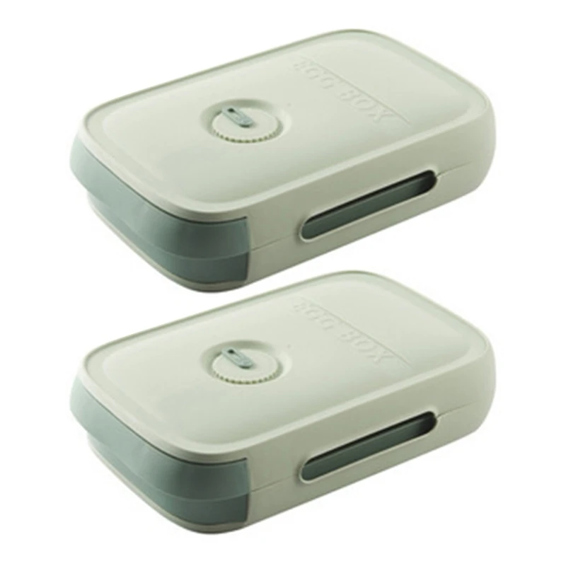 

Y5LE 2 шт. коробка для хранения яиц Тип выдвижного ящика влагостойкий Органайзер принадлежности