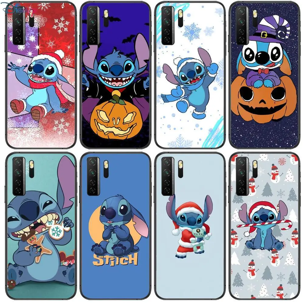 

Stitch cute Black Soft Cover The Pooh For Huawei Nova 8 7 6 SE 5T 7i 5i 5Z 5 4 4E 3 3i 3E 2i Pro Phone Case cases
