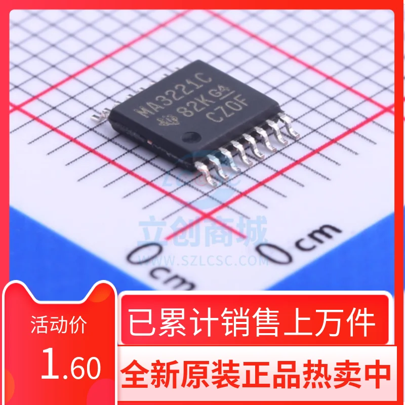

New MAX3221CPWR MP221EC Screen Printed TSSOP-16 Transceiver RS-232 Line Driver